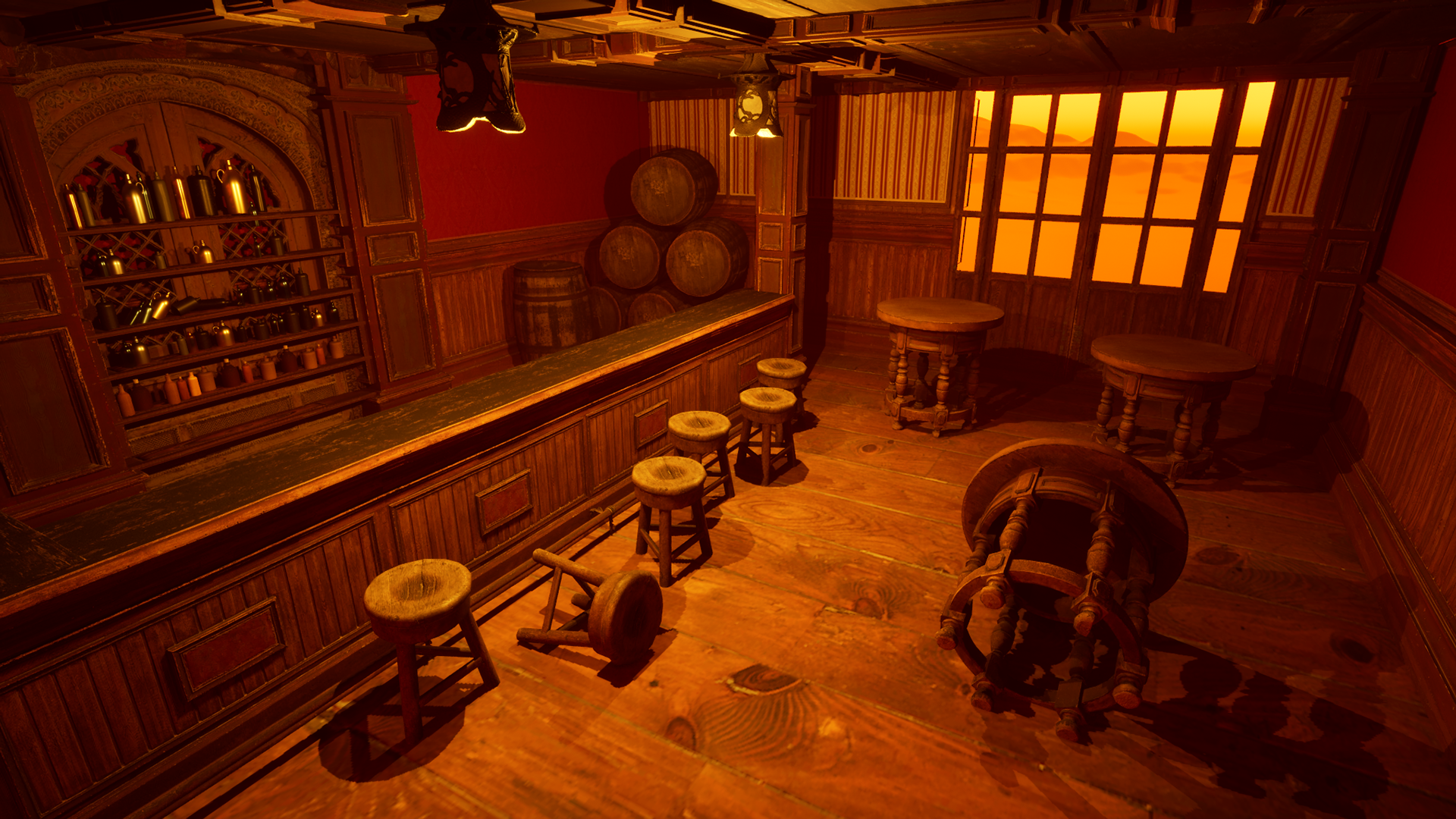3D Modeled Saloon